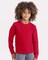 Ultimate Comfort - Youth Cotton Long Sleeve T-Shirt | Crafted with 100% Combed Cotton Jersey (4.3 oz.) - 32 Singles for Extra Softness | Elevate youth's fashion journey with the perfect blend of softness and sophistication | RADYAN®